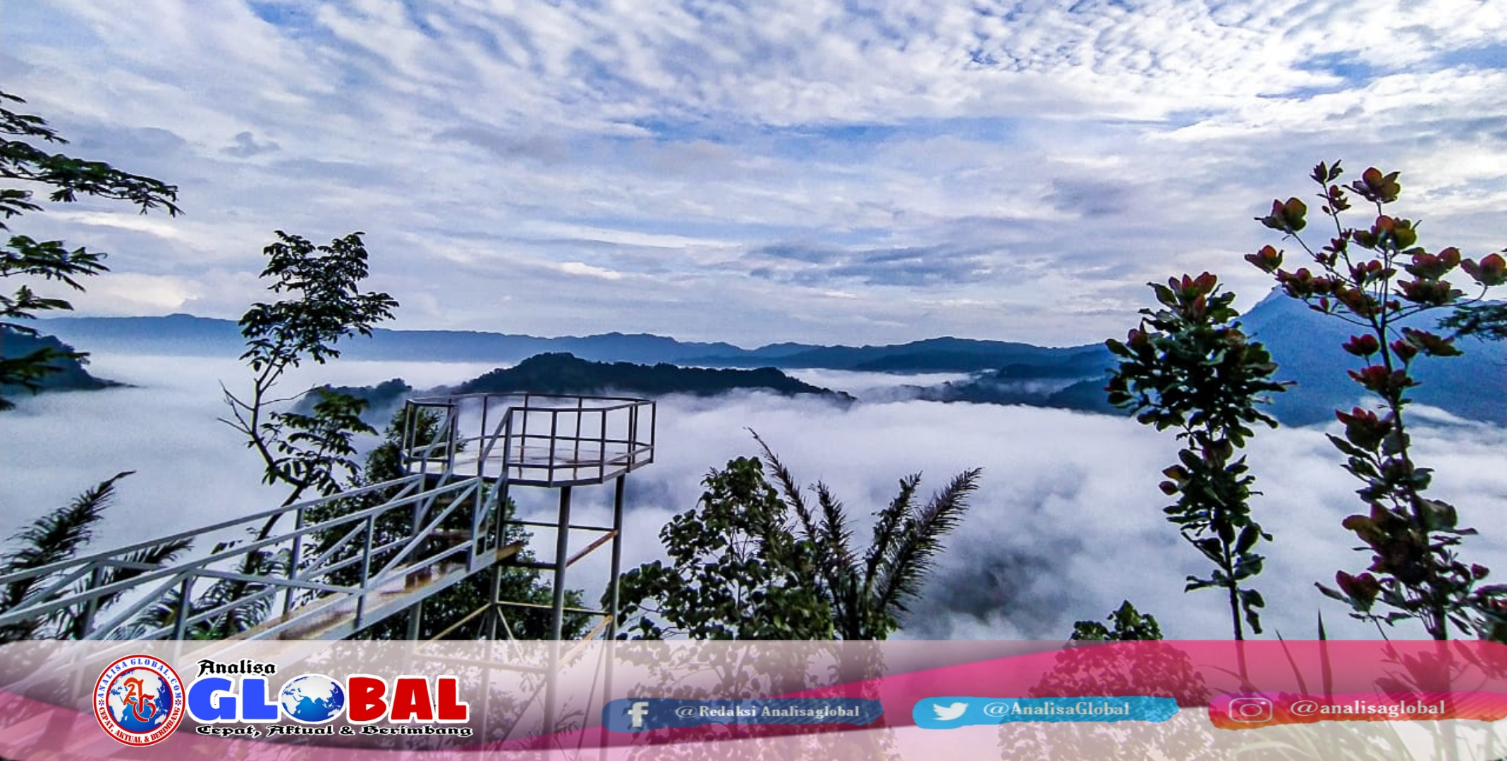 Wisata Alam Puncak Bangku Di Rancah Ciamis Sajikan Pesona