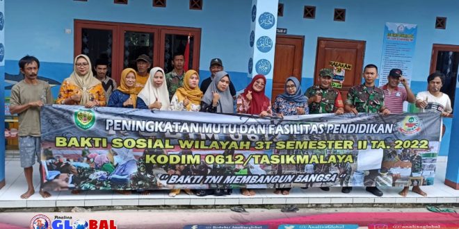 Kodim 0612 Tasikmalaya Gelar Bakti Sosial Wilayah Terpencil, Terluar, Terisolir dan Kumuh Perkotaan 3T Semester II